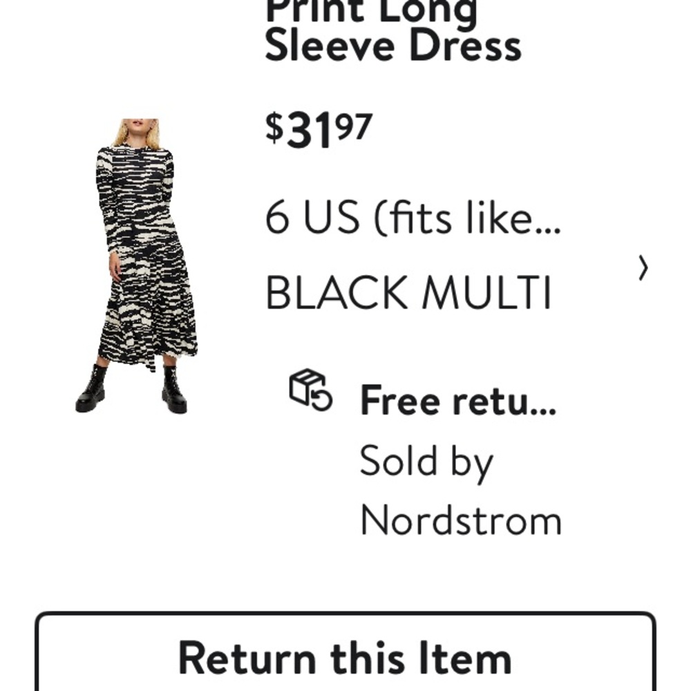 Tiered animal print dress 6 Topshop from Nordstrom.